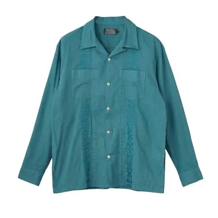 HYSTERIC GLAMOUR(ヒステリックグラマー) SKULL STRAP刺繍 キューバシャツ 02261AH07