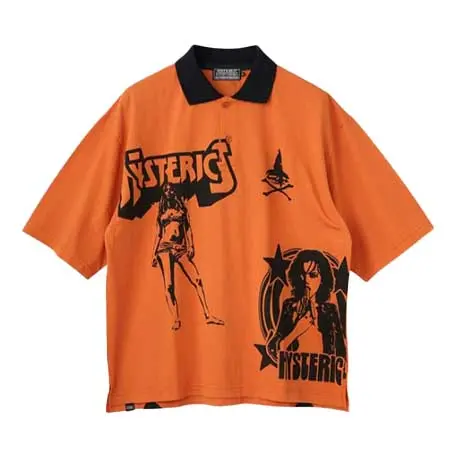 HYSTERIC GLAMOUR(ヒステリックグラマー) METAL GUID ポロシャツ 02261CH02