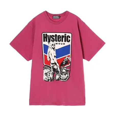 HYSTERIC GLAMOUR(ヒステリックグラマー) MOTORCYCLE GIRL Tシャツ 02261CT55