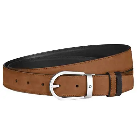MONTBLANC(モンブラン) ホースシュー リバーシブルベルト スエードレザー 30mm MB222169