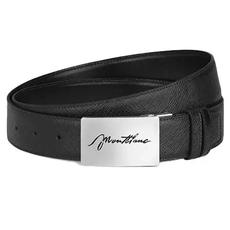 MONTBLANC(モンブラン) プレートバックル リバーシブルベルト サルトリアルレザー 35mm MB222235