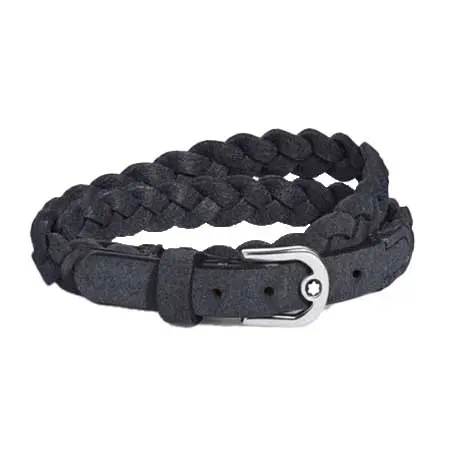 MONTBLANC(モンブラン) ホースシューバックル 調節可能ブレスレット スエードレザー MB137692