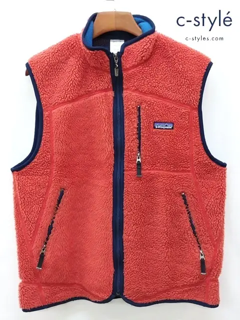 patagonia パタゴニア フリースベスト M オレンジ系 クラシック レトロX 23045F6