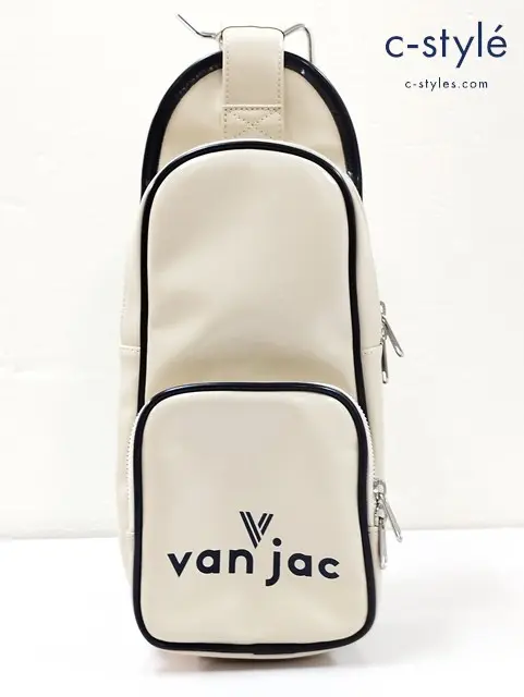 VAN JAC ヴァンヂャケット ボディバッグ アイボリー系