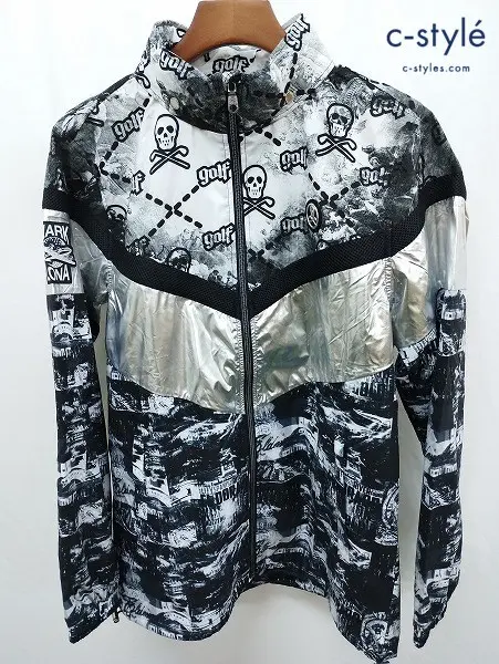 MARK&LONA マーク&ロナ ジャケット 50 ブラック×ホワイト系 Utopia Stretch Tech Jacket MLM-3A-AD02