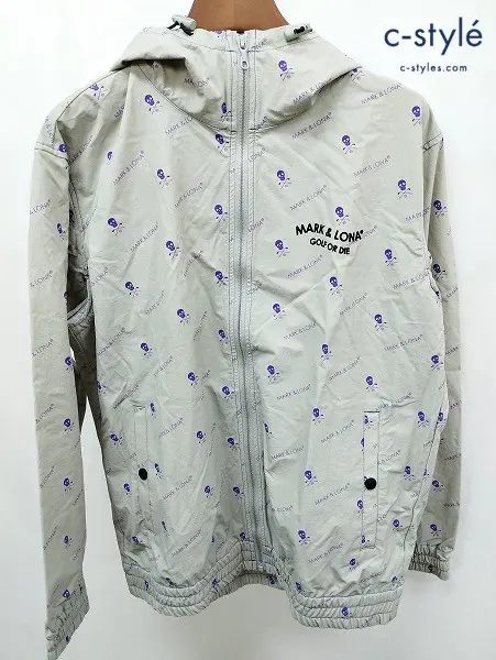 MARK&LONA マーク&ロナ パーカー 50 グレー Union Frequency Zip Up Hoodie MLM-3C-AD22
