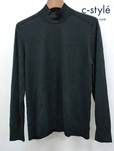 Theory セオリー モックネックニット XL ブラック ハイゲージ Regal Wool