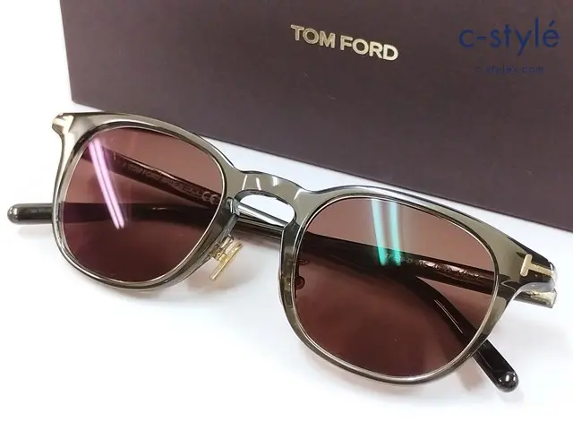TOMFORD トムフォード サングラス 48□22 145 ブラック系 TF876-D 20E 度入り