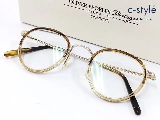 OLIVER PEOPLES オリバーピープルズ 眼鏡 46□24 148 ゴールド OV1104 5330 MP-2 度入り