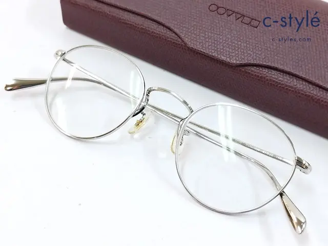 OLIVER PEOPLES オリバーピープルズ 眼鏡 47□22 145 シルバー OV1186 5036 Coleridge 度入り