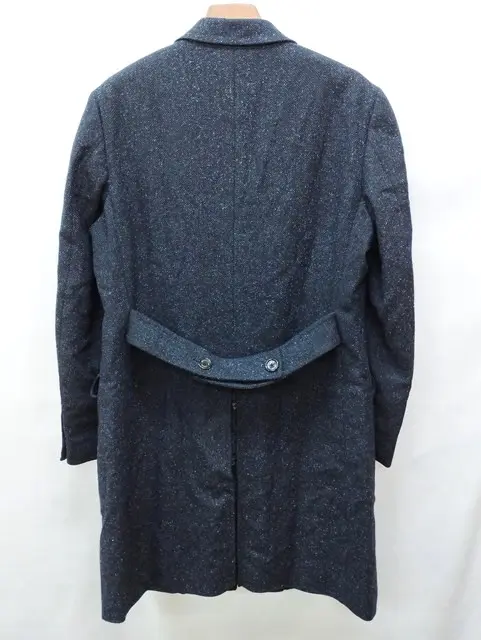 Aquascutum アクアスキュータム チェスターコート 40 ネイビー系 日本