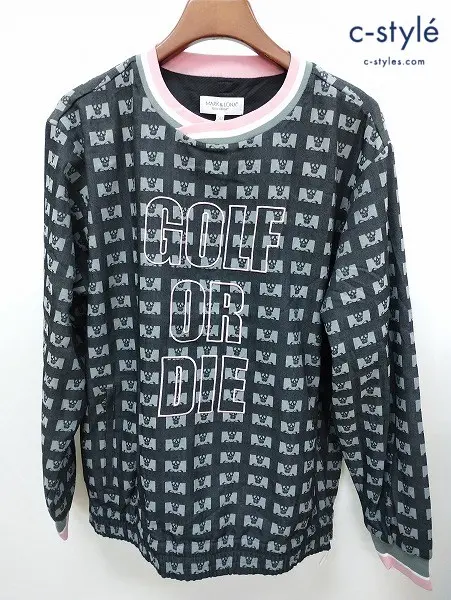 MARK&LONA マーク&ロナ トレーナー 50 ブラック系 Pave Wooly tech Pull Over MLM-4A-AC01