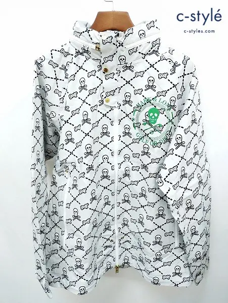 MARK&LONA マーク&ロナ ジャケット 50 ホワイト フード収納 Ruler 3Layer System Jacket MLM-2A-AL03