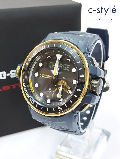 CASIO カシオ 腕時計 ブラック×ネイビー G-SHOCK GWN-Q1000NV