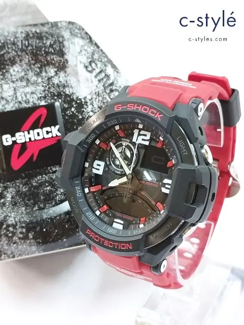 CASIO カシオ 腕時計 ブラック×レッド G-SHOCK GA-1000-4ＢDR クオーツ