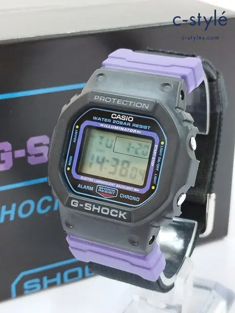CASIO カシオ 腕時計 ブラック×パープル G-SHOCK DW5600THS-1DR クオーツ