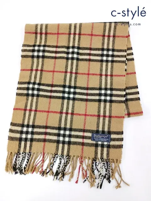 Burberry バーバリー マフラー 茶系 チェック柄