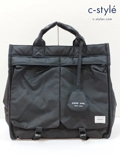 PORTER×HYKE ポーター×ハイク トートバッグ ショルダーバッグ ブラック 2WAY 吉田カバン