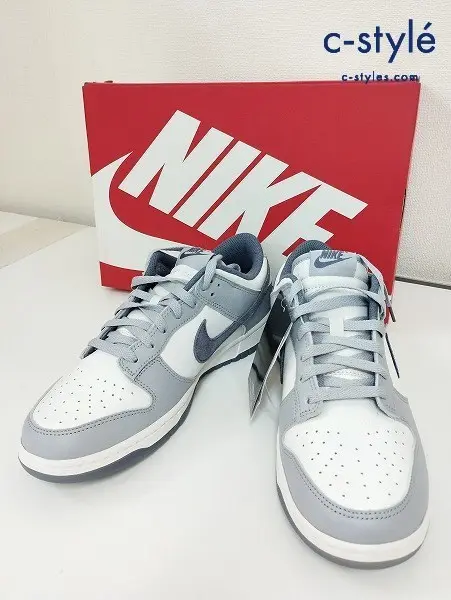 NIKE ナイキ スニーカー 27.5cm ホワイト×グレー系 ダンク ロー レトロ DUNK LOW RETRO SE FJ4188-100