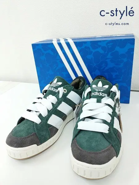 adidas×A BATHING APE アディダス×アベイシングエイプ スニーカー 27cm グリーン系 IE6117