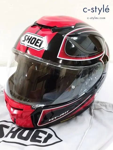 SHOEI ショウエイ ヘルメット L 59cm RED/BLACK GT-Air EXPANSE 防曇シート付き PINLOCK evo