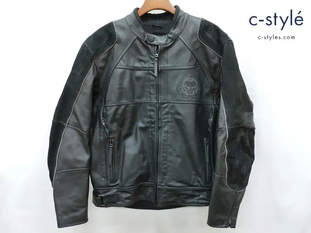 HARLEY DAVIDSON ハーレーダビッドソン レザージャケット XL ブラック 牛革 97088-12VM