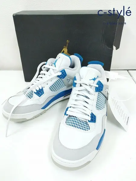 NIKE ナイキ スニーカー 28cm ホワイト×ブルー JORDAN IV G CU9981-101