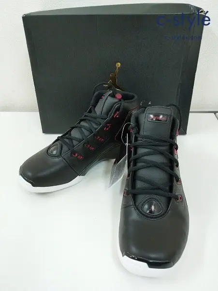 NIKE ナイキ スニーカー 28cm ブラック AIR JORDAN 17 + RETRO 832816-001