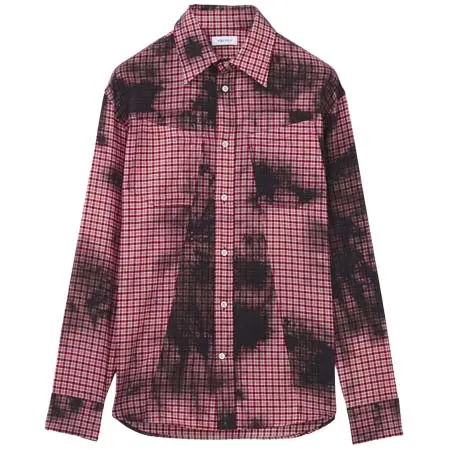 アレキサンダーマックイーン(ALEXANDER McQUEEN) アパレル(洋服) フランネル チェック タイダイ シャツ 873337QOABV1433