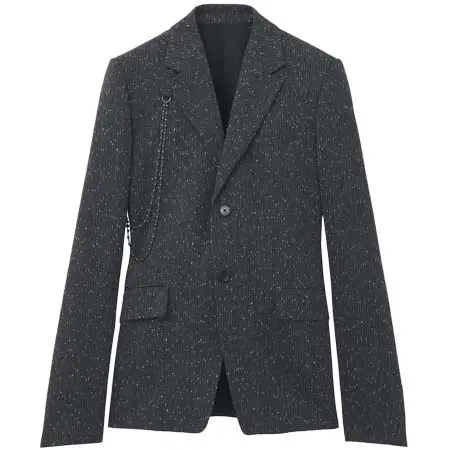 アレキサンダーマックイーン(ALEXANDER McQUEEN) アパレル(洋服) フレックド ピンストライプ シングルブレストジャケット 868451QRADG1015