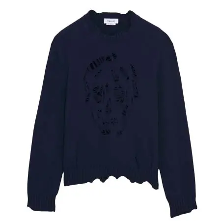 アレキサンダーマックイーン(ALEXANDER McQUEEN) アパレル(洋服) ディストレスド スカル ジャンパー 858362Q1BA64100