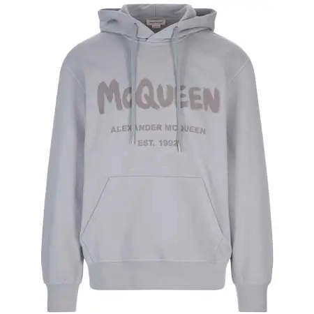 アレキサンダーマックイーン(ALEXANDER McQUEEN) アパレル(洋服) ロゴ入りコットンのドローストリングフーディースウェットシャツ