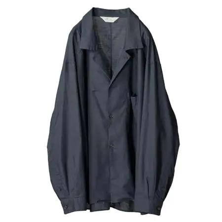 アンセルム(ANCELLM) C/S TAILORED SHIRT NAVY ANC-SH119