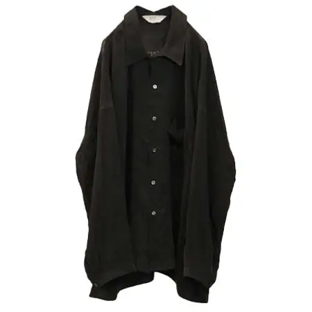 アンセルム(ANCELLM) EMBROIDERED SOUVENIR SHIRT BLACK ANC-SH78