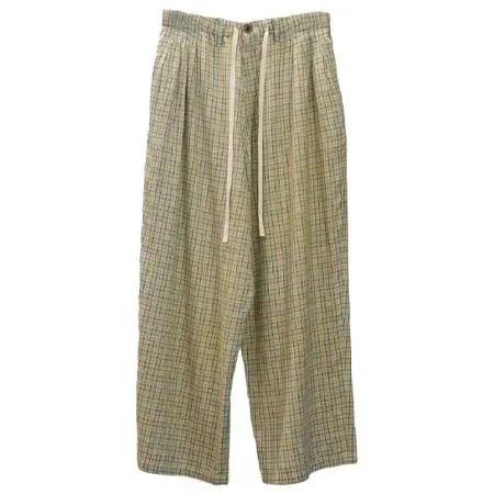 アンセルム(ANCELLM) NEL CHECK EASY PANTS CREAM ANC-PT109
