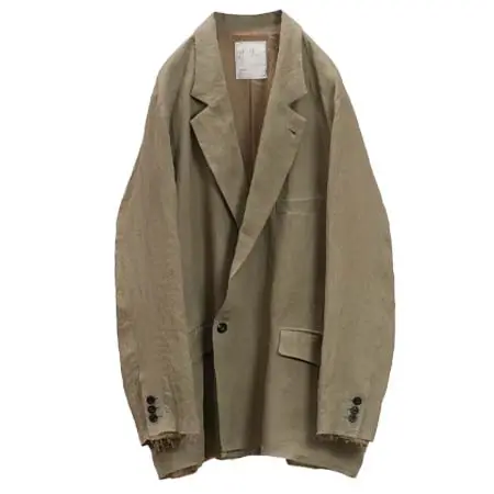 アンセルム(ANCELLM) 100/S LINEN TAILORED JACKET KHAKIBEIGE ANC-JK70