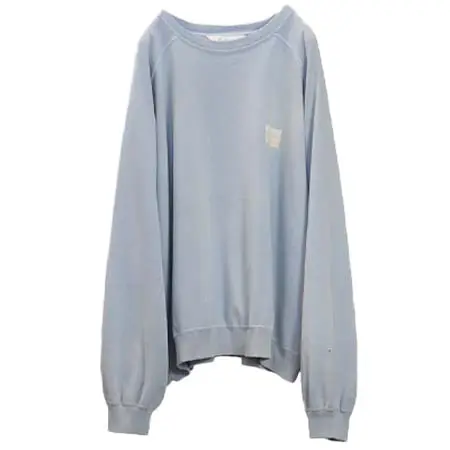 アンセルム(ANCELLM) LIGHT LOOP SWEAT SHIRT SAX ANC-CT150