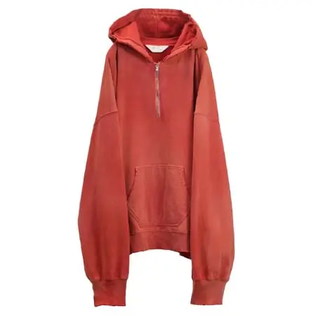 アンセルム(ANCELLM) LIGHT LOOP ZIP HOODIE RED ANC-CT148