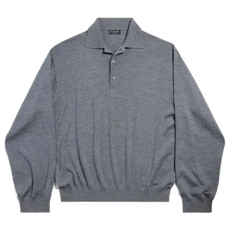 バレンシアガ(BALENCIAGA) アパレル(洋服) ポロネック セーター ヘザーグレー クラシック ウールニット 849966T17561167