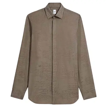 ベルルッティ(Berluti) アパレル(洋服) アンディ スクリットパターン シャツ シルク R28HTL85-002