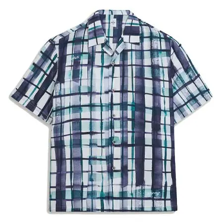 ベルルッティ(Berluti) アパレル(洋服) ウォーターカラー チェック 半袖シャツ シルク R28HCS43-005