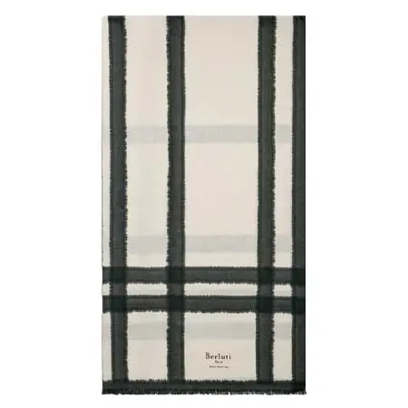 ベルルッティ(Berluti) パティーヌ チェック スカーフ カシミヤ 308758