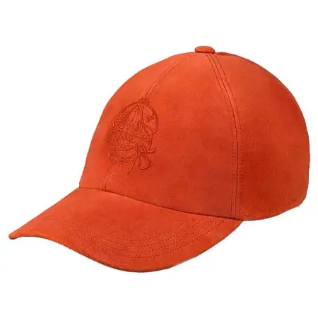 ベルルッティ(Berluti) レザー ベースボールキャップ スエードラムレザー T28CA80-001