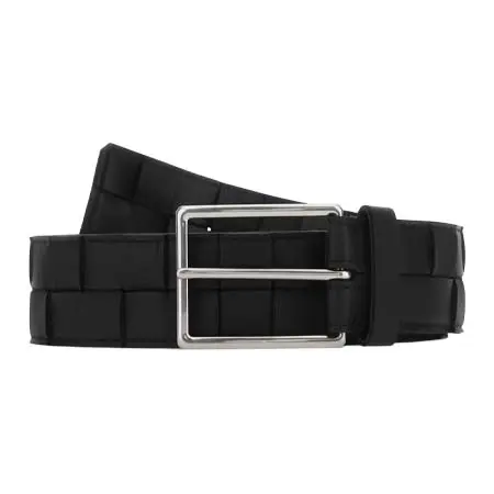 ボッテガヴェネタ(BOTTEGA VENETA) イントレチャートデザイン 織りカーフスキンレザーベルト 730766VMAY4 8803