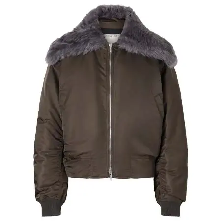 ボッテガヴェネタ(BOTTEGA VENETA) アパレル(洋服) Padded Plush-Trimmed Satin Bomber Jacket