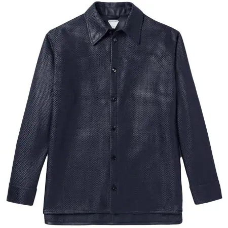 ボッテガヴェネタ(BOTTEGA VENETA) アパレル(洋服) イントレチャートレザーシャツ