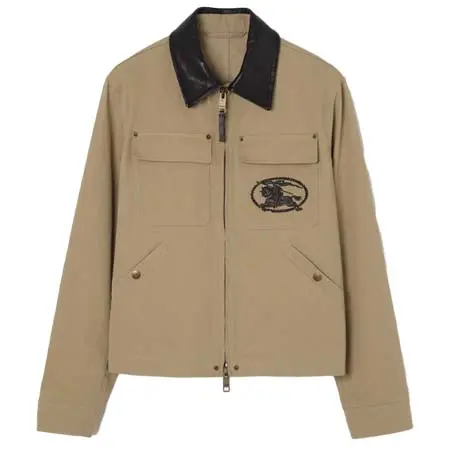 バーバリー(BURBERRY) アパレル(洋服) レザーカラー コットン ワークウェアジャケット