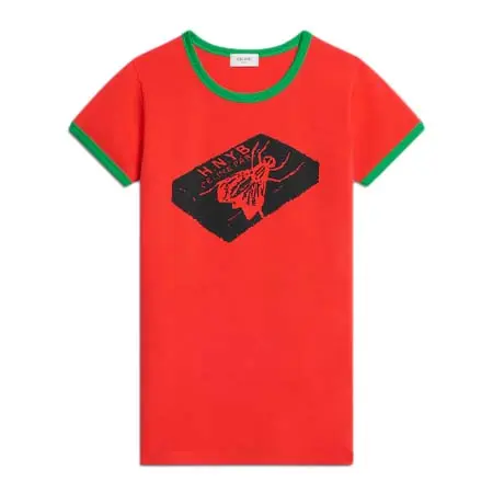 セリーヌ(CELINE) アパレル(洋服) Tシャツ / リブ編みコットンジャージー