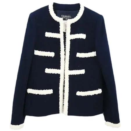シャネル(CHANEL) アパレル(洋服) 1995 Collarless Jacket Navy