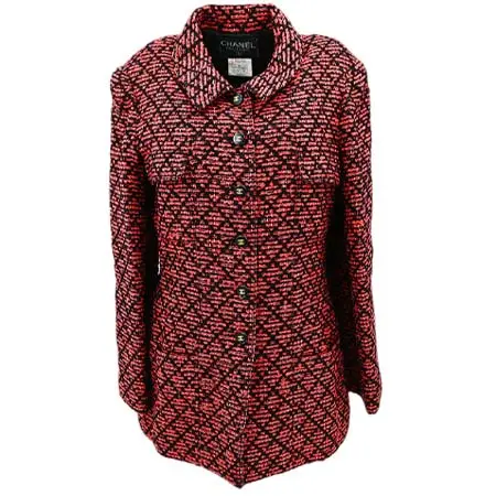 シャネル(CHANEL) アパレル(洋服) 1995 Single Breasted Jacket Red Black
